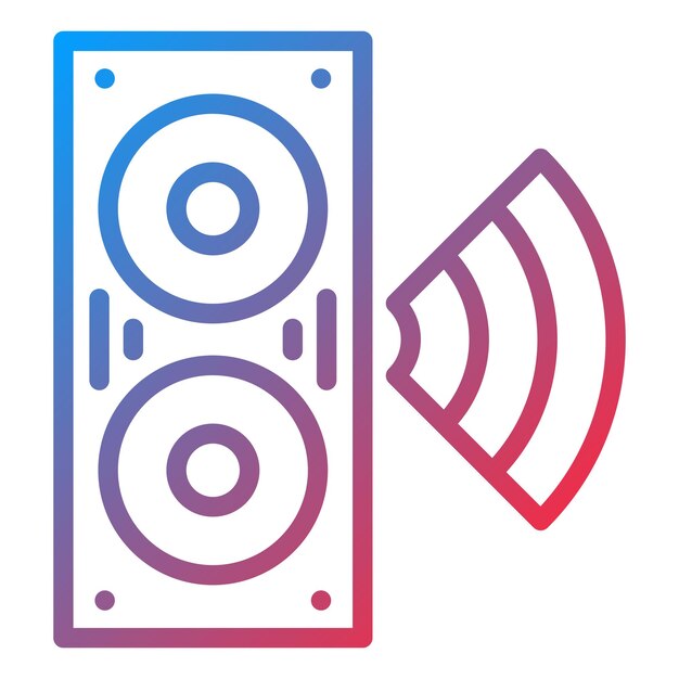 Vector smart speaker icon style