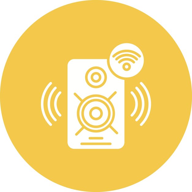 スマートスピーカー アイコン ベクトル画像
