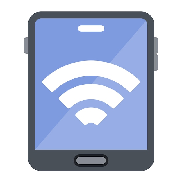 Smart Tablet Flat Illustration