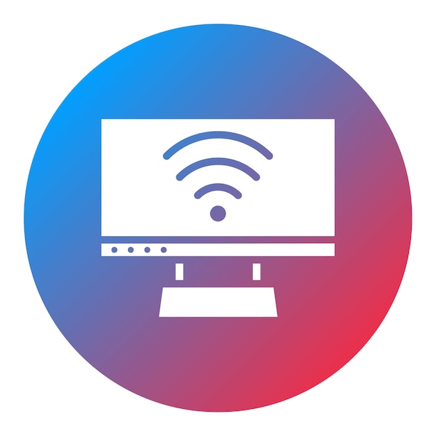 Smart Television-icon vectorbeeld Kan worden gebruikt voor New Media