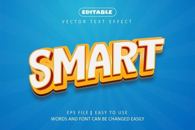 Smart text effect style