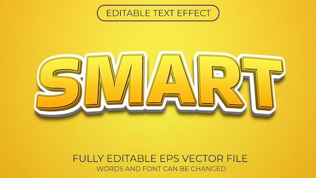 Vector smart text effect