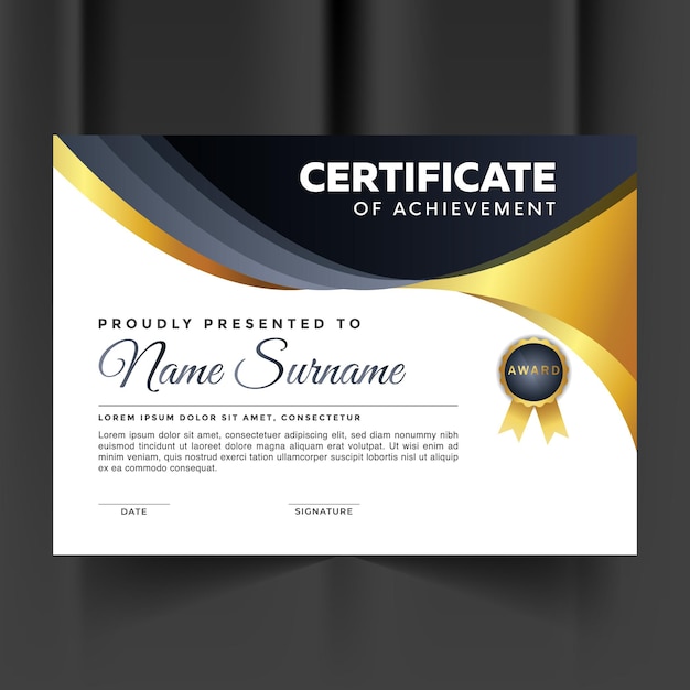 Smart and unique certificate template