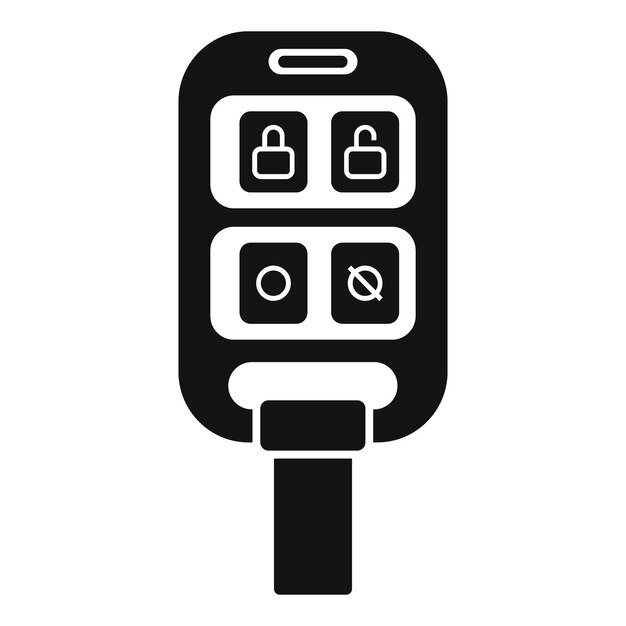 Smart vehicle key icon simple vector Alarm access