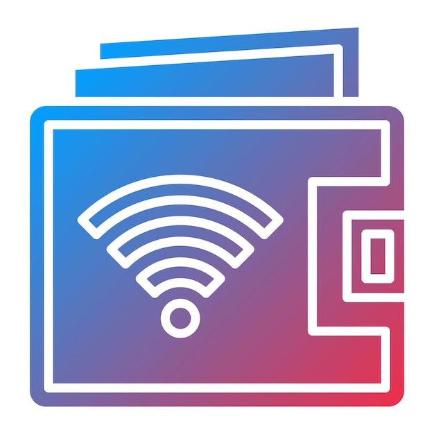 Smart Wallet icoon vector afbeelding Kan worden gebruikt voor Internet of Things