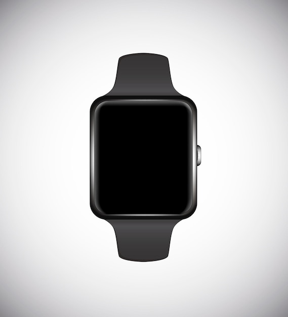 Concept di smartwatch isolato su sfondo bianco illustrazione vettoriale