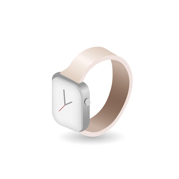 인공 지능 컬렉션에서 스마트 시계 아이콘 3d 그림 웹 디자인 템플릿 infographics 등을 위한 Creative Smart Watch 3d 아이콘