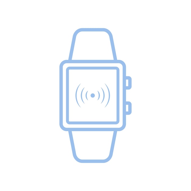 벡터 스마트 시계 아이콘 터 디자인 템플릿 간단하고 현대적인 개념