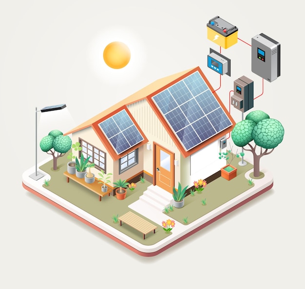 Vector smarthomewithsolarpanels