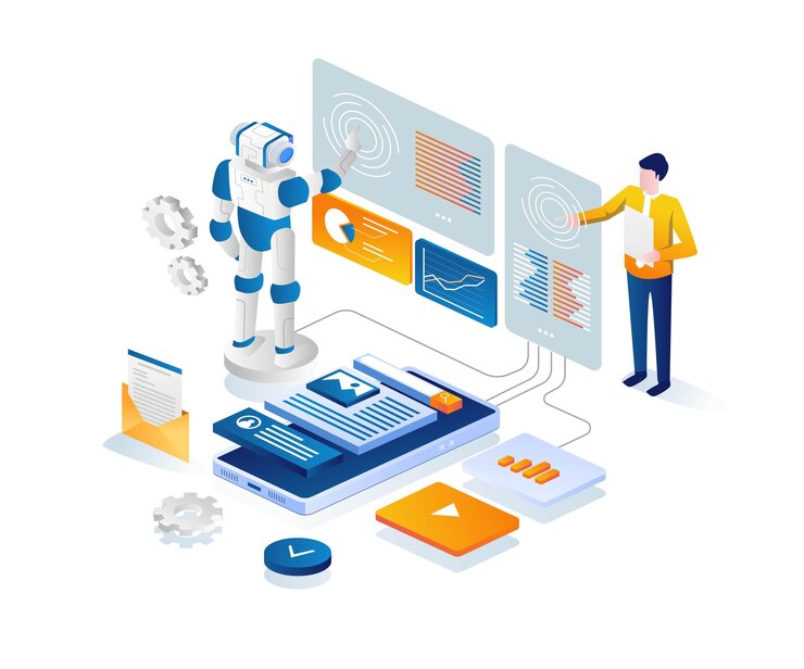 Vector smartphone app web developer