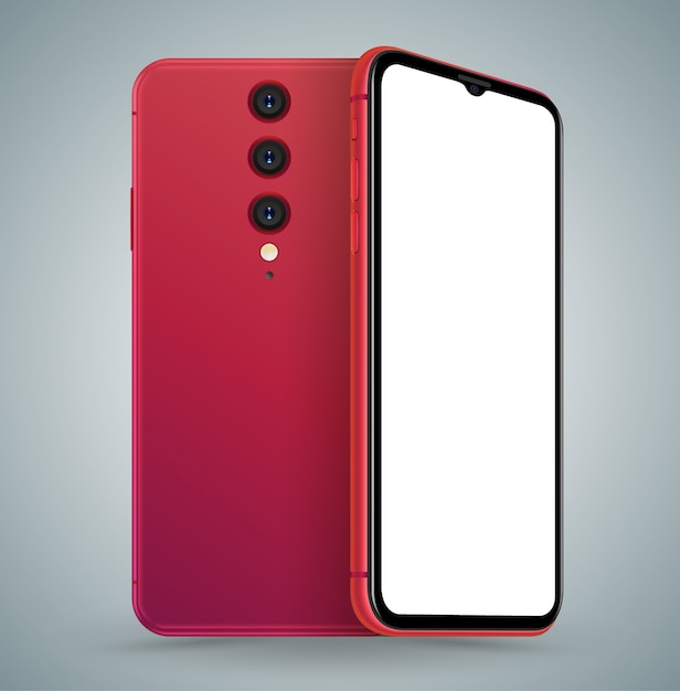 Smartphone back and front