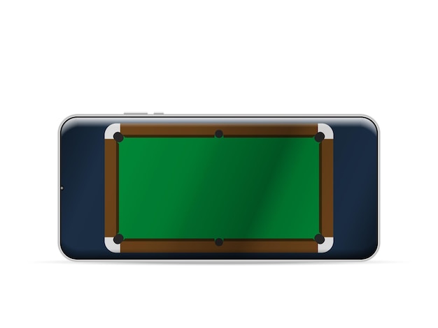 Smartphone billiard table