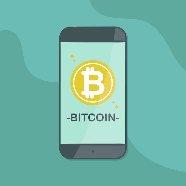 ベクトル スマートフォンビットコイン暗号