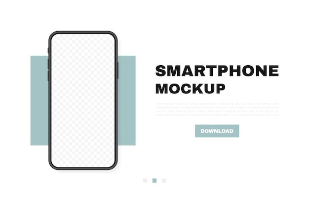 Пустой экран смартфона, телефон. Новая модель телефона. Шаблон
