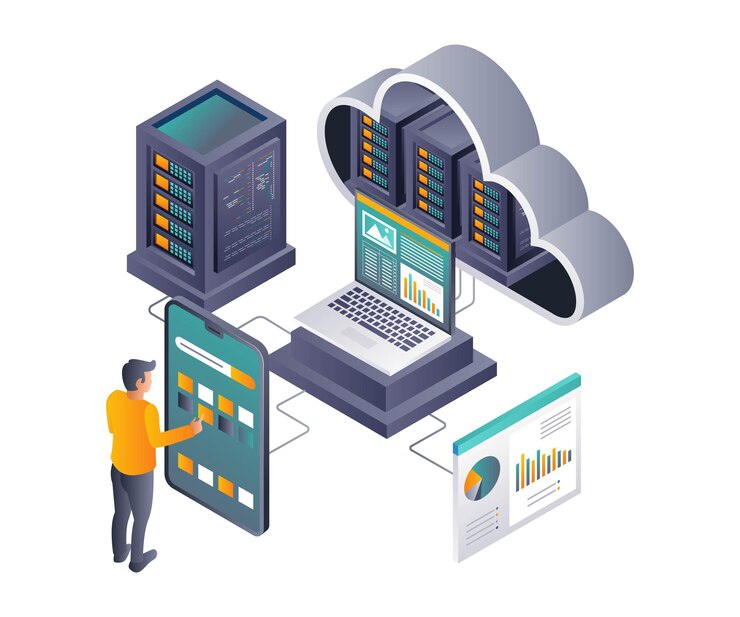 Vector smartphone controlled cloud server data analysis