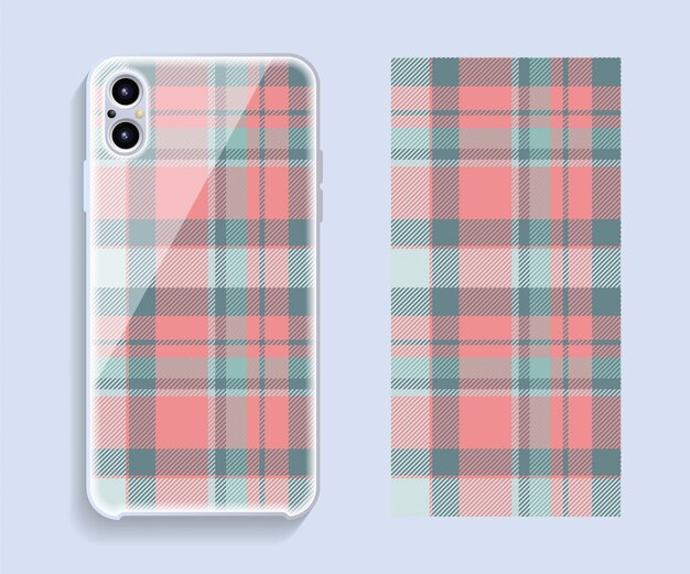 Smartphone cover ontwerp vector mockup.