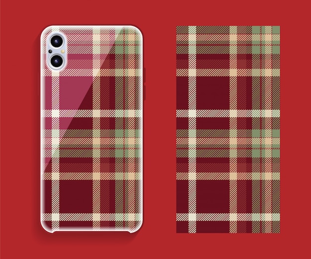 Smartphone cover ontwerp vector mockup.