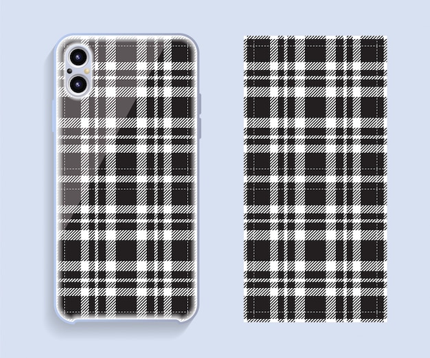 Custodia per smartphone in stile tartan