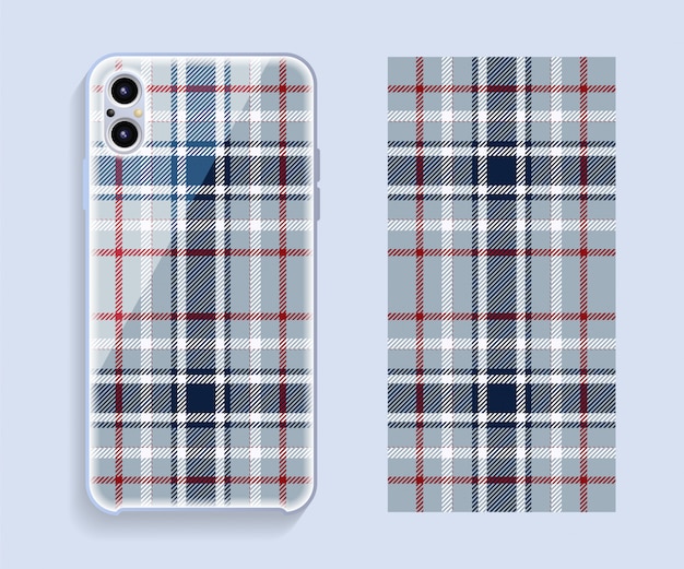 Smartphone cover   . Template geometric pattern for mobile phone back part.  .