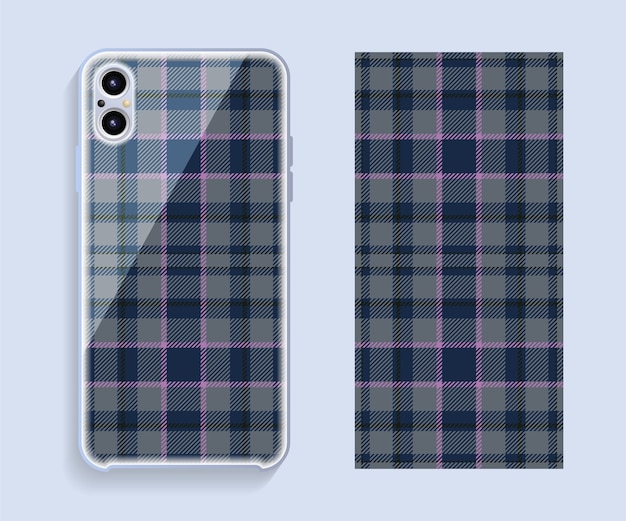 Cover per smartphone. modello geometrico per la parte posteriore del telefono cellulare.