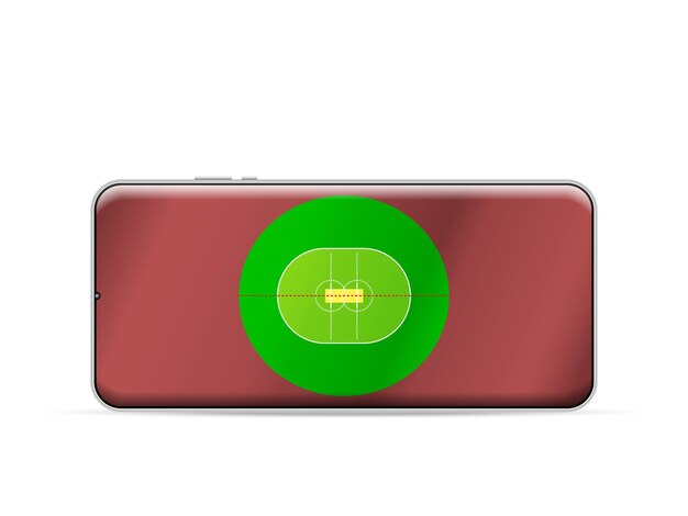 Smartphone cricket field