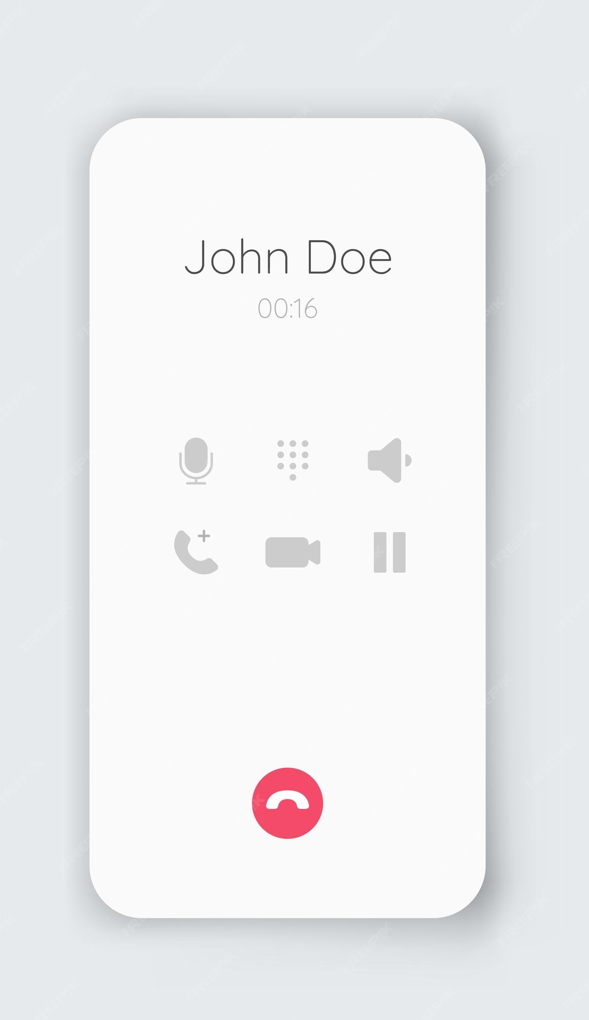 Premium Vector | Smartphone dial phone ui set phone pad call screen ...