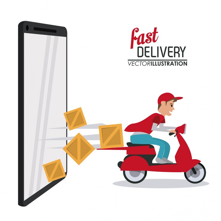 Vector smartphone en motorfiets pictogram