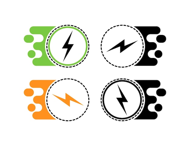 Smartphone fast charging symbol illustration