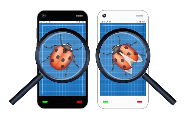 Smartphone heeft een bug gevonden