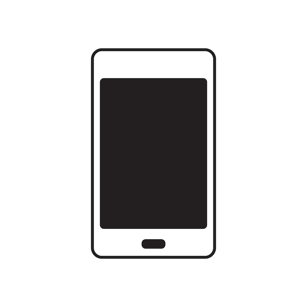 Vector smartphone icon illustration