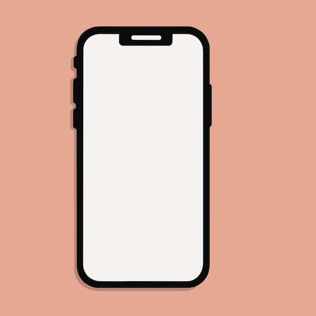Значок смартфона, дизайн логотипа мобильного телефона, векторная иллюстрация