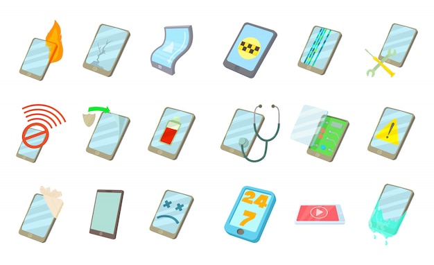 Smartphone icon set 