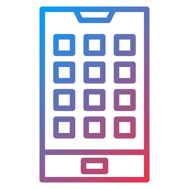 Векторное изображение значка смартфона может быть использовано для железной дороги