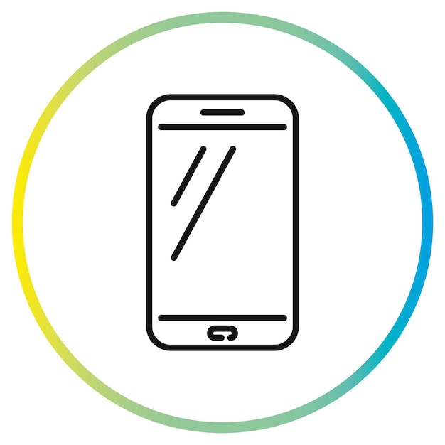 Vector smartphone icon vector