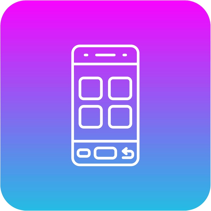 Вектор икона смартфона