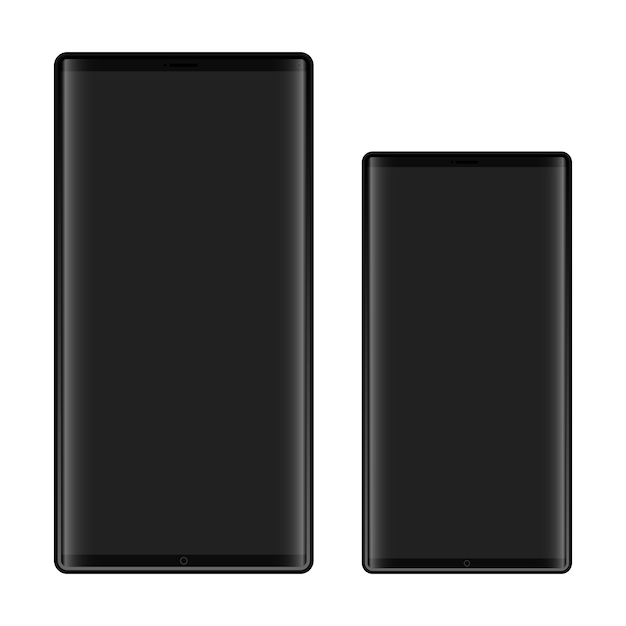 白い背景の上のスマートフォンのイラスト由来