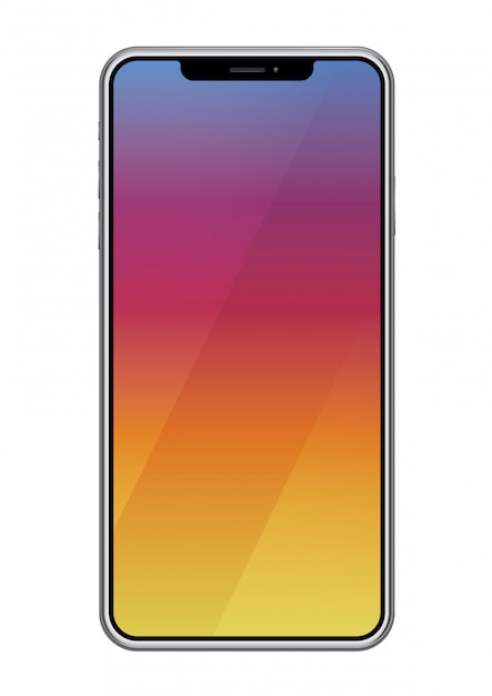 Smartphone isolated on a white background, vector illustration.