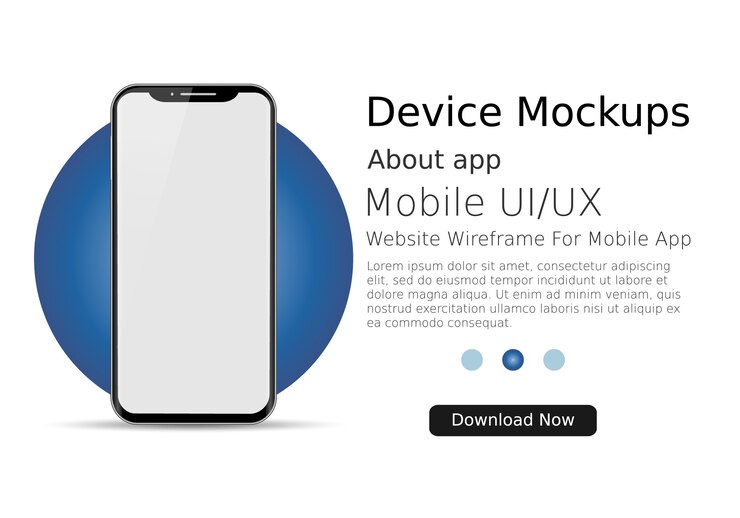 Smartphone leeg scherm. Apparaat model. Moderne sjabloon