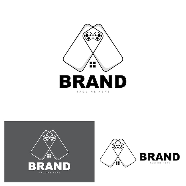 Смартфон Логотип Современной Электроники Векторный Дизайн Магазина Смартфонов Электронные Товары