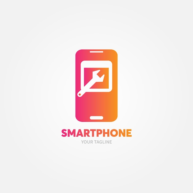 Vector smartphone logo template