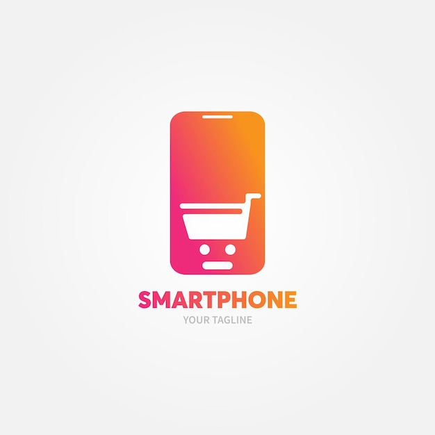Modello di logo dello smartphone