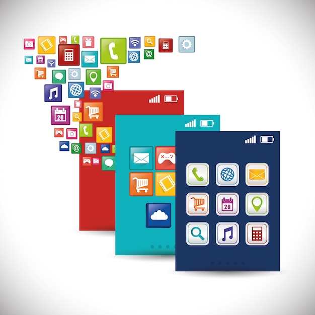 Smartphone mobile apps design