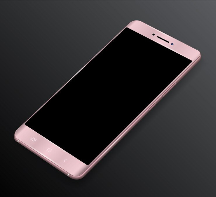 Vector smartphone mockup easy place image into screen smartphone.