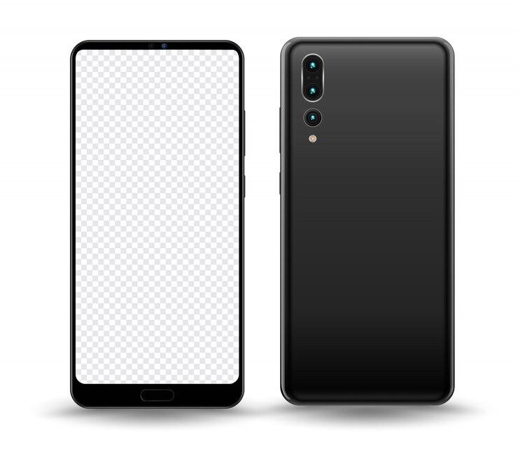 Vector 스마트 폰 모형 화면에 이미지를 쉽게 넣을 수 있습니다.