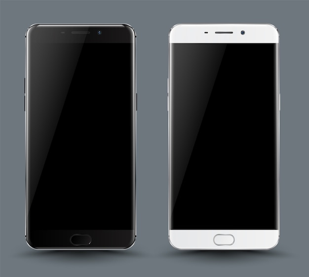 Smartphone mockup ingesteld.