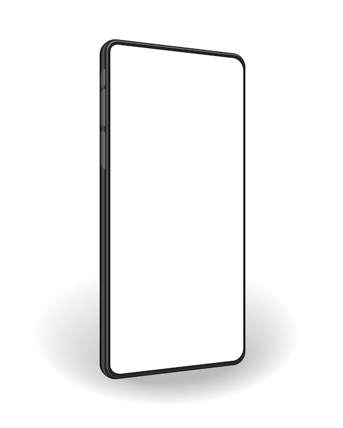 Mockup per smartphone con schermo vuoto cornice del cellulare modello di telefono realistico per infografica o presentazione