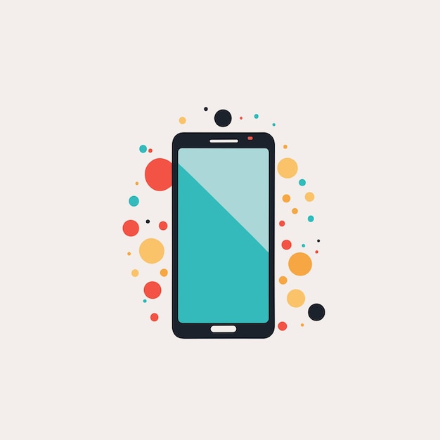 Smartphone pictogram mobiele telefoon logo ontwerp vectorillustratie