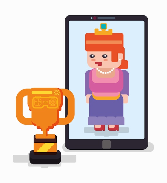 Gioco online di smartphone principessa trofeo