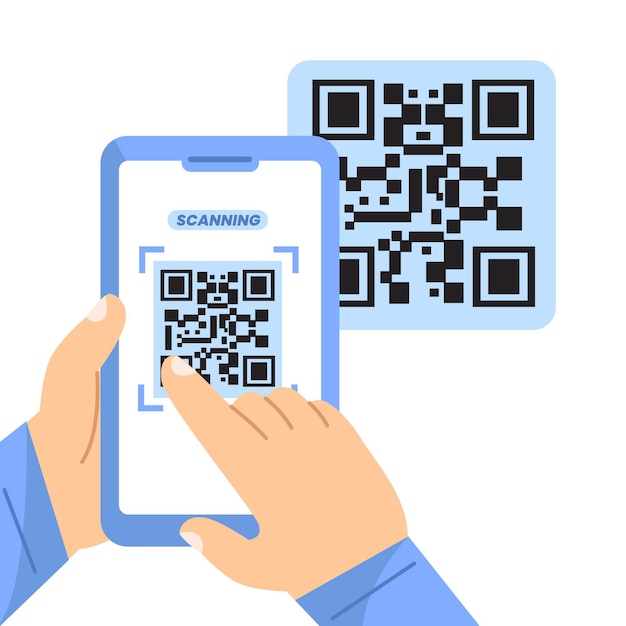 Smartphone scannen qr-code