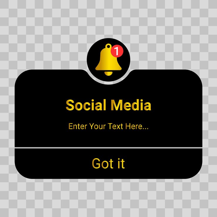 Vector smartphone screen reminder notification interface mockup template design with transparent background